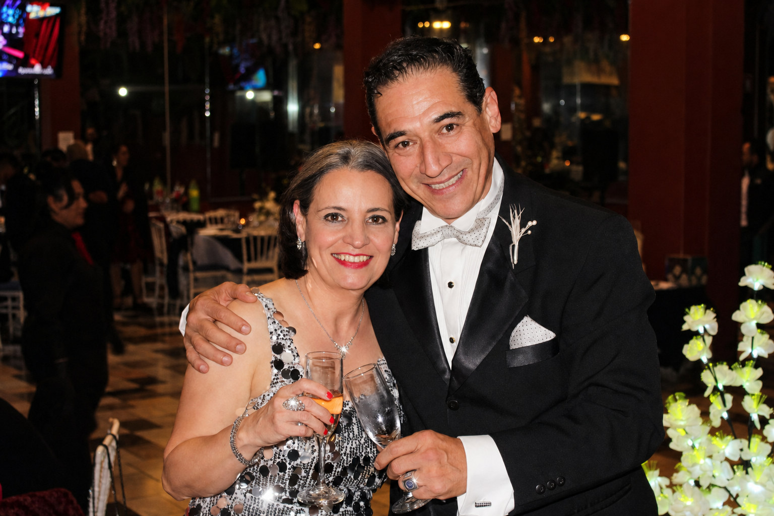 Tata y Saimon celebrando su aniversario